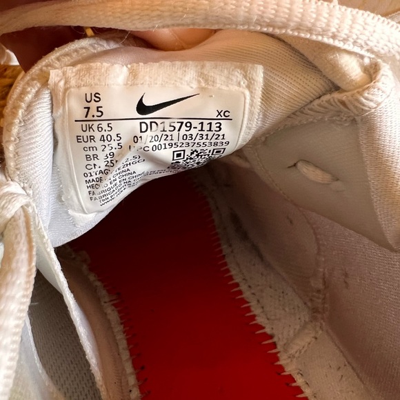 NIKE RAFA ZOOM VAPOR CAGE TENNIS SNEAKERS WHITE MENS SIZE 7.5 women’s 9 - Picture 3 of 8